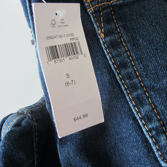 🔴🔴🔴SOLD🔴🔴🔴NWT Gap Denim Boy's High Stretch Slim Jeans Size Small (6-7) - Picture 4 of 6